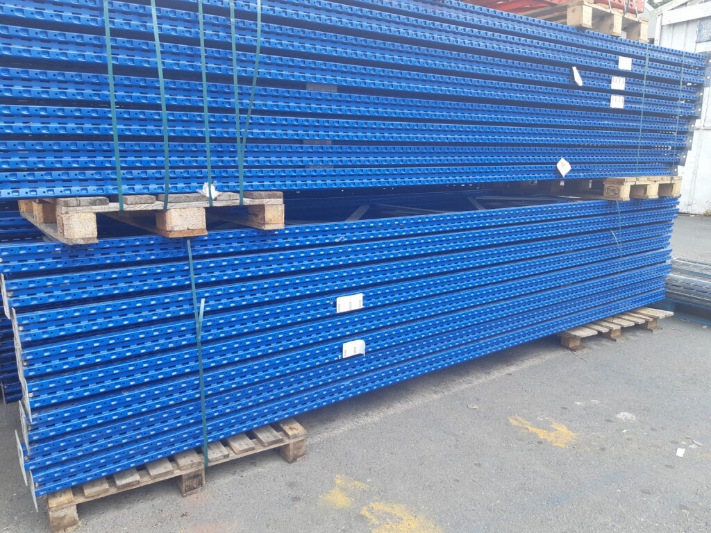 lot rack à palettes occasion :16 mètres linéaires 54 emplacements idéal atelier et pme