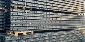 lot rack à palettes occasion : 30 mètres linéaires 99 emplacements prêt à installer