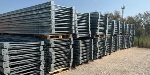 lot rack à palettes occasion grande hauteur : 40 mètres linéaires 180 emplacements | h7,5m